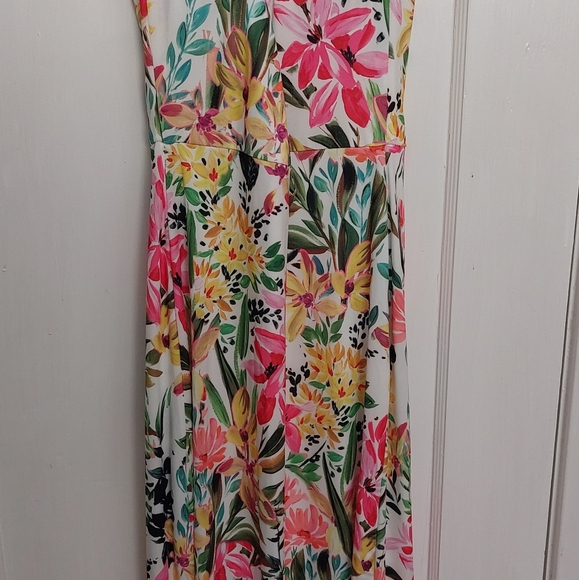 Rebecca B. Floral Maxi Dress with Slit, size 4 - Picture 7 of 8